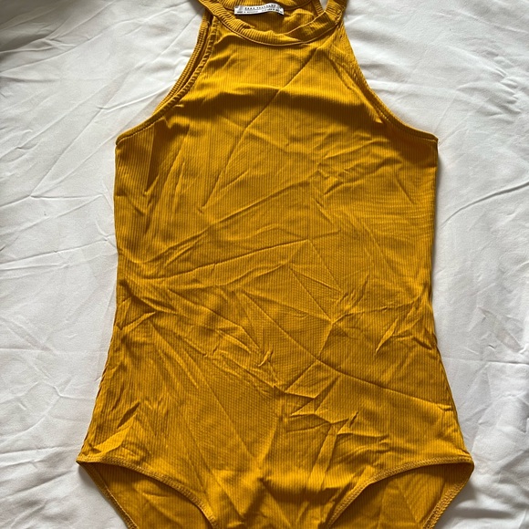 Yellow bodysuit from Zara. Worm once - Picture 1 of 2